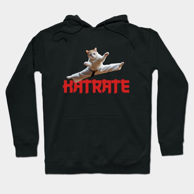 KATRATE KARATE CAT Hoodie by JWOLF